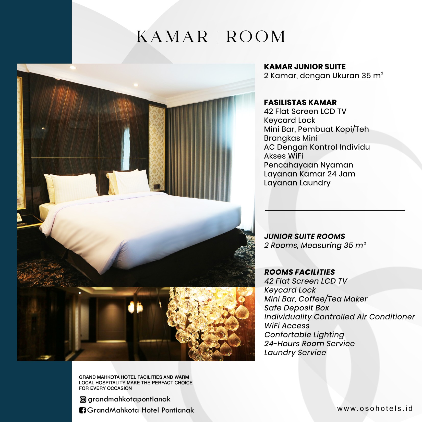 Junior Suite at Grand Mahkota Hotel Pontianak